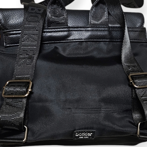 Botkier New York Black Vegan Leather Trim Backpack - Picture 4 of 10